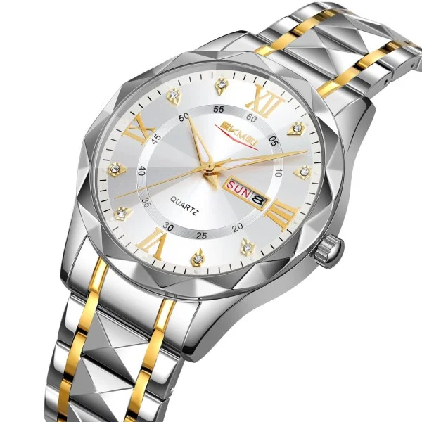 Мужские часы Skmei 9369TGDSI Gold-Silver фото 3