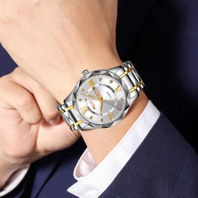 Мужские часы Skmei 9369TGDSI Gold-Silver