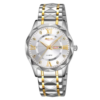 Мужские часы Skmei 9369TGDSI Gold-Silver