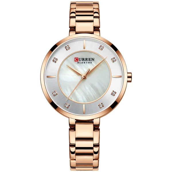Жіночий годинник Сurren 9051 Rose Gold-White фото 1