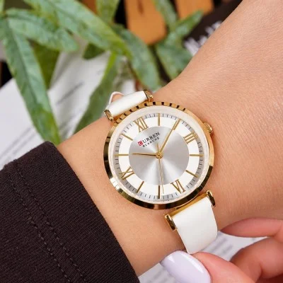 Жіночий годинник Сurren 9079 Gold-White