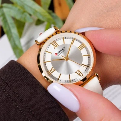 Жіночий годинник Сurren 9079 Gold-White