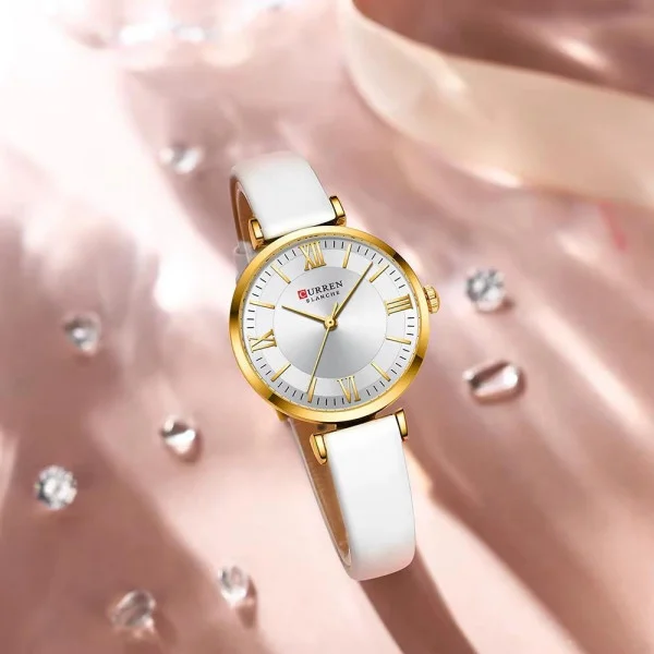 Жіночий годинник Сurren 9079 Gold-White фото 4