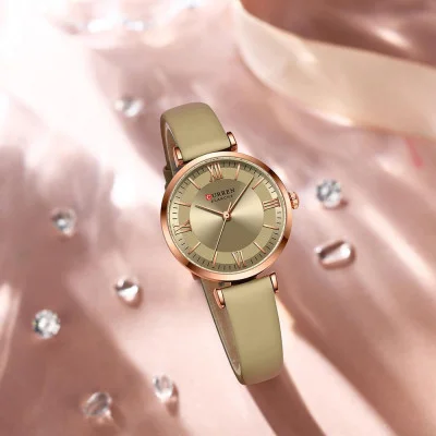 Сurren 9079 Rose Gold-Khaki