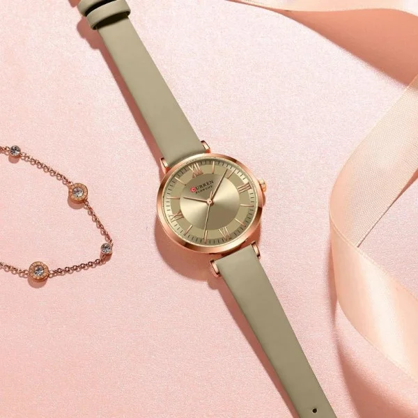 Жіночий годинник Сurren 9079 Rose Gold-Khaki фото 4