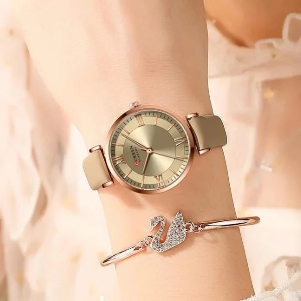 Жіночий годинник Сurren 9079 Rose Gold-Khaki фото 5