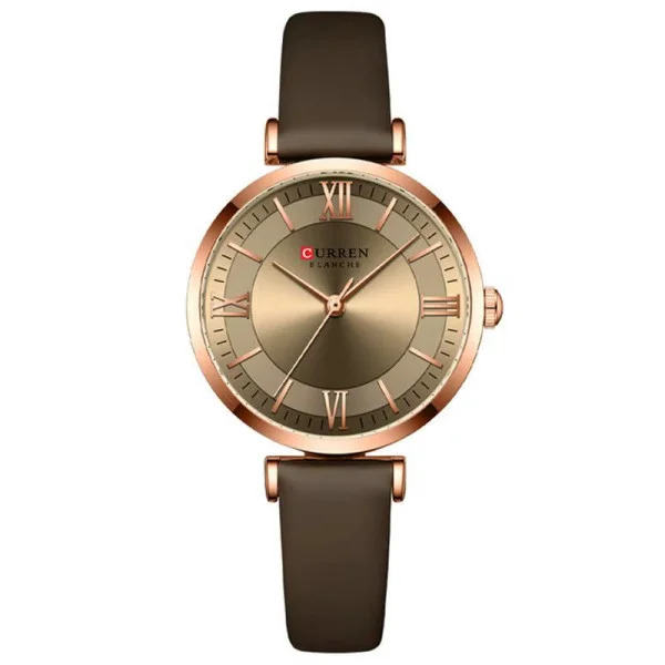 Женские часы Сurren 9079 Rose Gold-Coffee фото 1