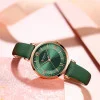 Жіночий годинник Сurren 9079 Rose Gold-Dark Green фото 3