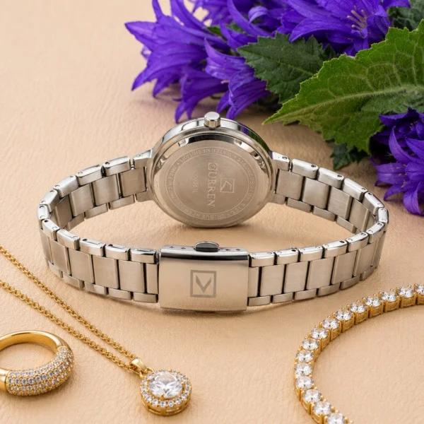 Женские часы Curren 9051 Silver-Pink фото 9