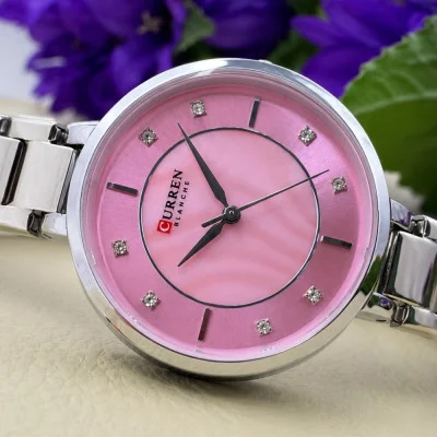 Жіночий годинник Curren 9051 Silver-Pink