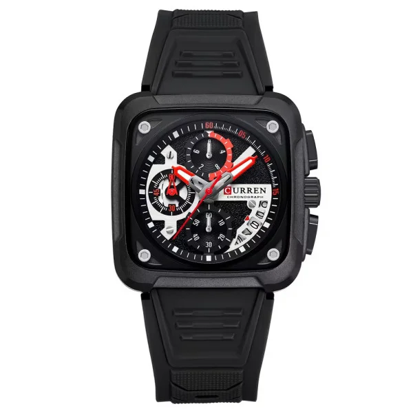 Чоловічий годинник Curren 8461 Black фото 1