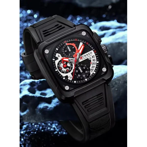 Чоловічий годинник Curren 8461 Black фото 4