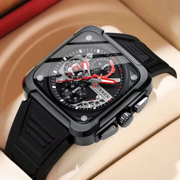 Чоловічий годинник Curren 8461 Black фото 5
