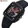 Чоловічий годинник Curren 8461 Black фото 6