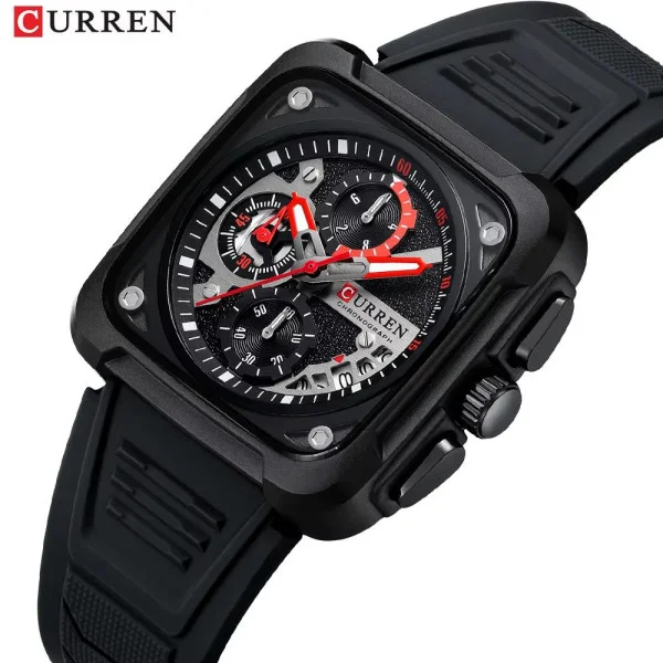Чоловічий годинник Curren 8461 Black фото 6