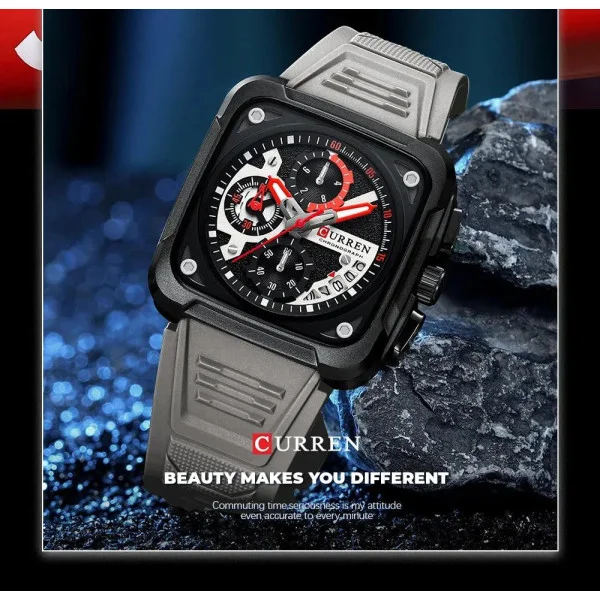 Чоловічий годинник Curren 8461 Gray фото 5