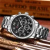 Чоловічий годинник Curren 8466 Silver-Black фото 3