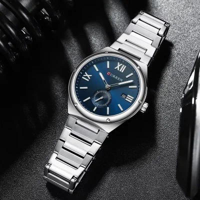 Curren 8471 Silver-Blue