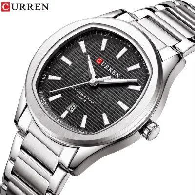 Curren 8474 Silver-Black