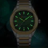 Чоловічий годинник Curren 8474 Silver-Gold-Green фото 3