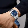 Чоловічий годинник Curren 8474 Silver-Blue фото 4