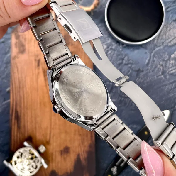 Чоловічий годинник Curren 8474 Silver-Blue фото 7