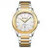 Чоловічий годинник Curren 8474 Silver-Gold-White фото 2