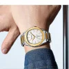 Чоловічий годинник Curren 8474 Silver-Gold-White фото 3