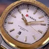 Чоловічий годинник Curren 8474 Silver-Gold-White фото 6