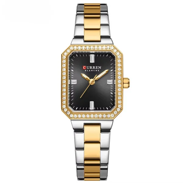 Женские часы Curren 9102 Silver-Gold-Black фото 1