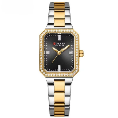 Curren 9102 Silver-Gold-Black