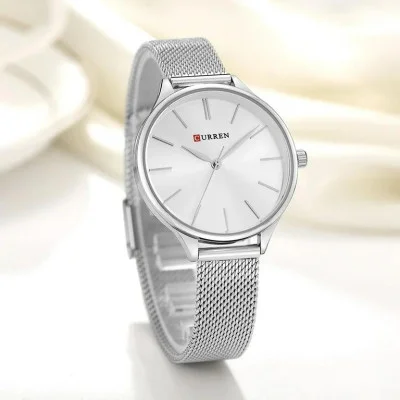 Женские часы Curren 9024 Silver-White