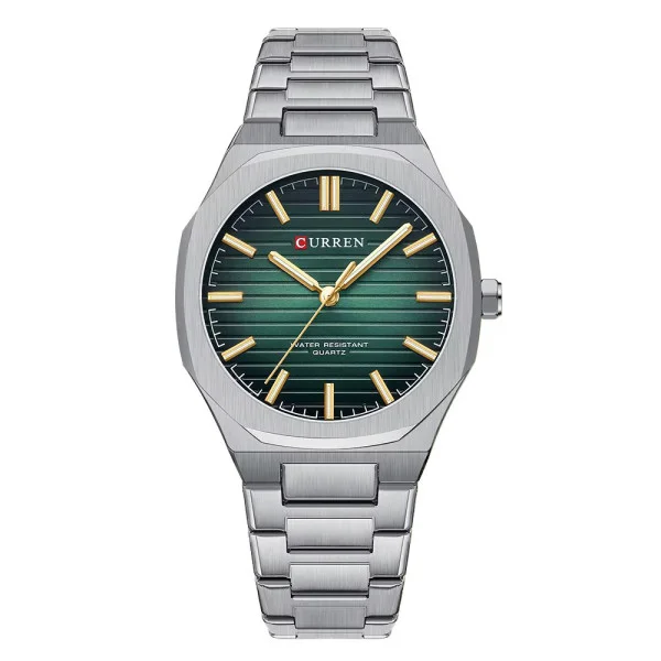 Чоловічий годинник Сurren 8456 Silver-Green фото 1