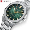 Чоловічий годинник Сurren 8456 Silver-Green фото 3
