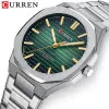 Мужские часы Сurren 8456 Silver-Green фото 3
