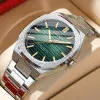 Мужские часы Сurren 8456 Silver-Green фото 5