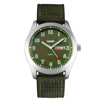 Чоловічий годинник Skmei 9112GN Silver-Green
