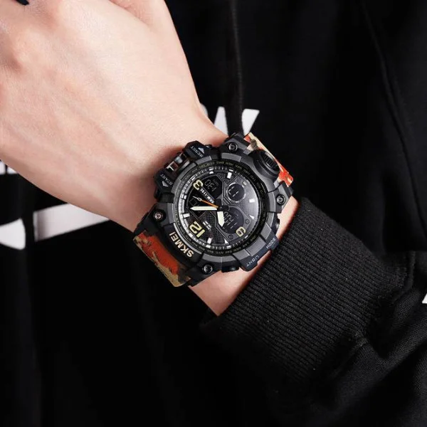 Мужские часы Skmei 1155BCMRD Black-Camo Red фото 5