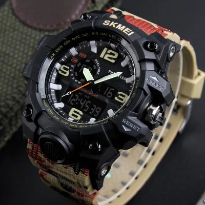 Чоловічий годинник Skmei 1155BCMRD Black-Camo Red