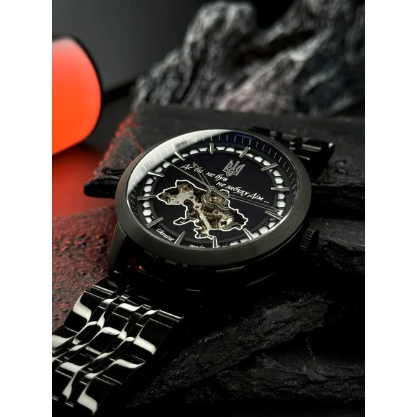 Чоловічий годинник Awarder 043 Де би не був All Black Steel Automatic фото 3