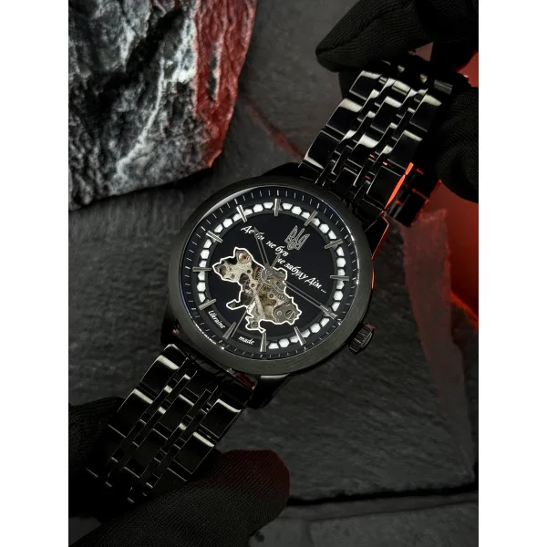 Чоловічий годинник Awarder 043 Де би не був All Black Steel Automatic фото 14