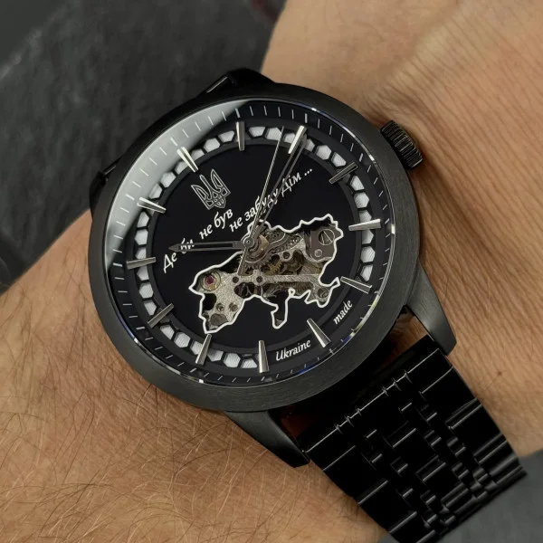 Чоловічий годинник Awarder 043 Де би не був All Black Steel Automatic фото 16