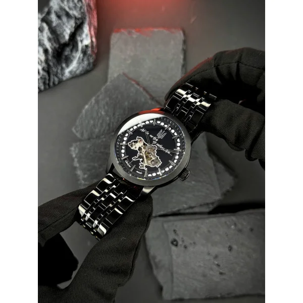 Чоловічий годинник Awarder 043 Де би не був All Black Steel Automatic фото 5