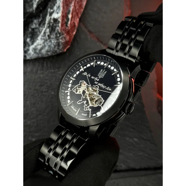 Чоловічий годинник Awarder 043 Де би не був All Black Steel Automatic фото 8