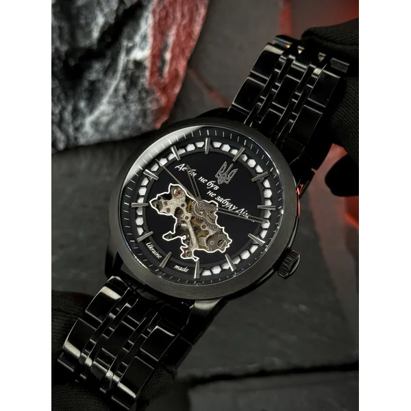 Чоловічий годинник Awarder 043 Де би не був All Black Steel Automatic фото 9