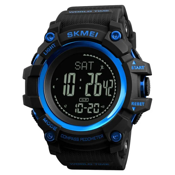 Чоловічий годинник Skmei 1356BU Black-Blue Compass фото 1