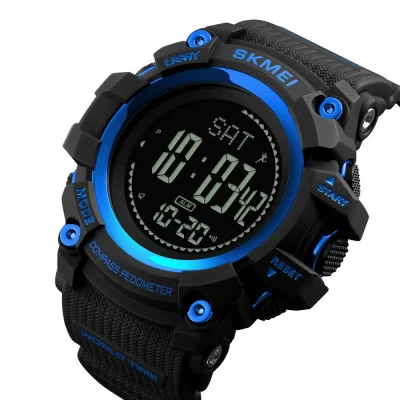 Чоловічий годинник Skmei 1356BU Black-Blue Compass