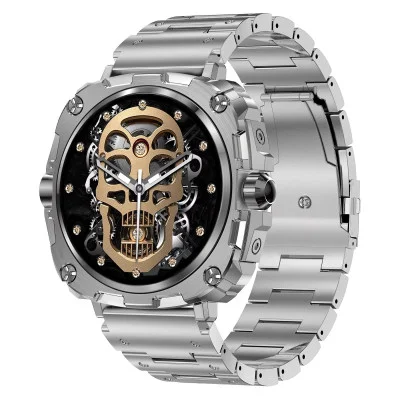 Умные смарт часы Modfit Onyx Silver Steel + Ремешок в подарок