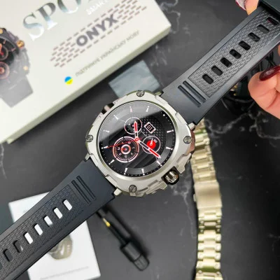 Умные смарт часы Modfit Onyx Silver Steel + Ремешок в подарок