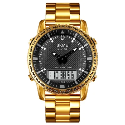 Чоловічий годинник Skmei 1898GDWT Gold-White